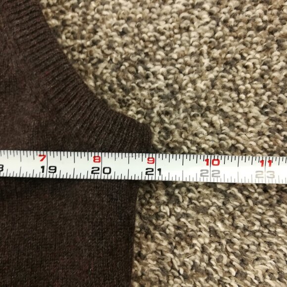 Vintage Gieves & Hawkes Sweater Vest 100% Cashmere V Neck Brown Mens Medium - Picture 5 of 7